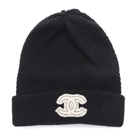 chanel black knit hat|Chanel fashion headwear.